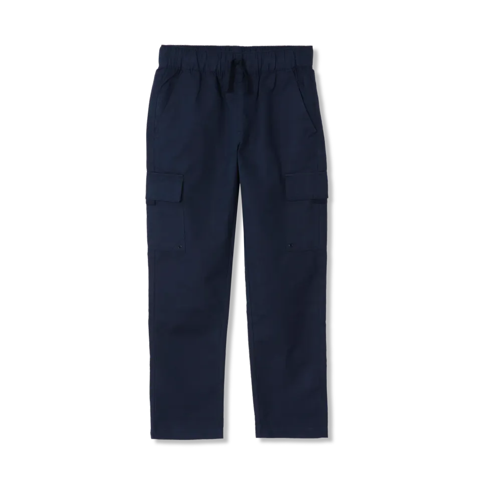 Eddie Bauer Adventurer pantaloni cargo baieti negri elastici