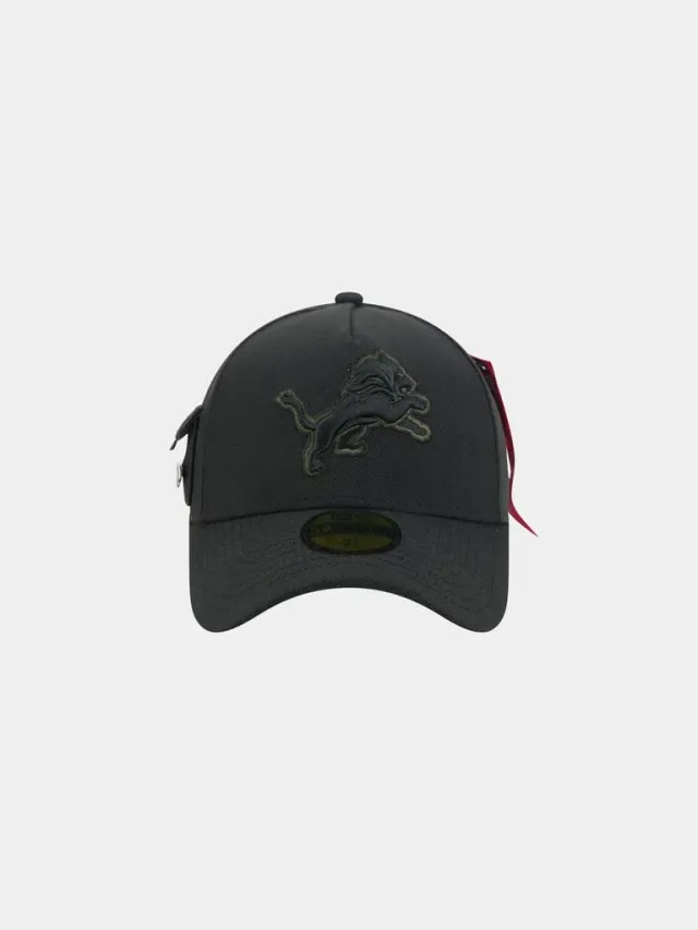 Alpha Industries Detroit Lions 59FORTY sapca fitted neagra brodata