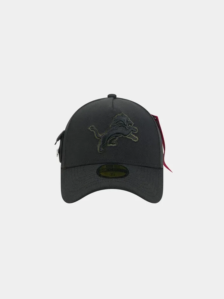 Alpha Industries Detroit Lions 59FORTY sapca fitted neagra brodata
