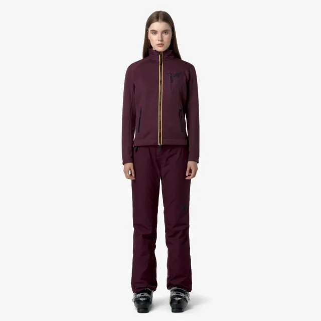 K-Way Bonneval Microtwill 2L pantaloni ski dama mov impermeabili