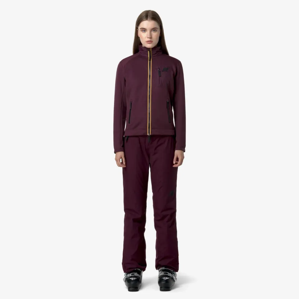 K-Way Bonneval Microtwill 2L pantaloni ski dama mov impermeabili