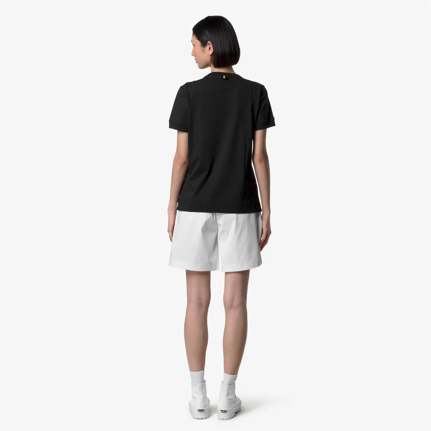 K-Way Emel Jersey tricou damă negru din bumbac
