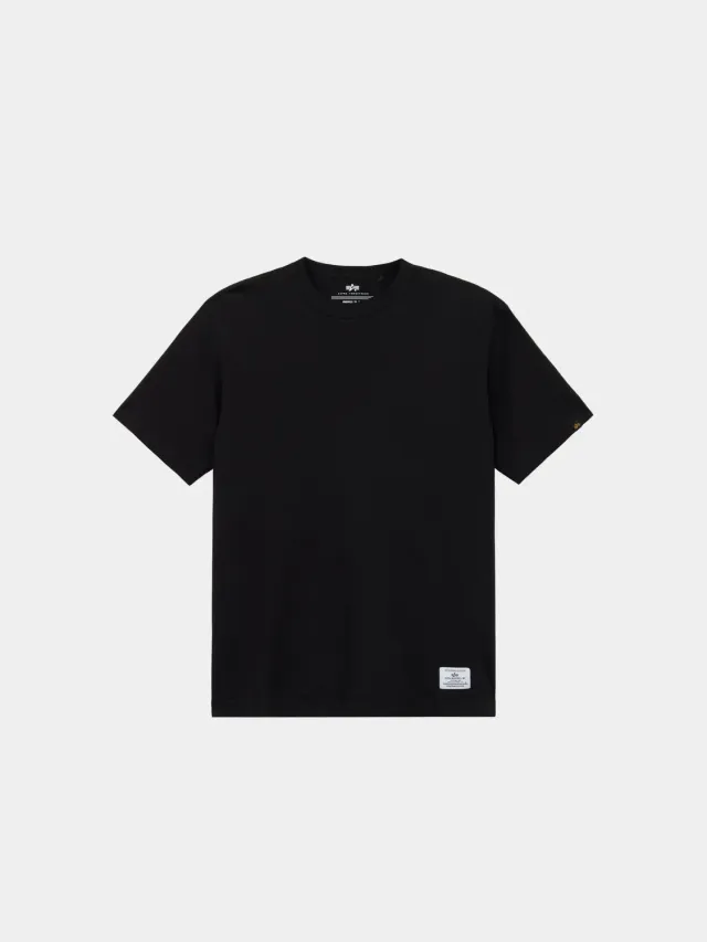 Alpha Industries Short Sleeve Regular Tee tricou negru bumbac