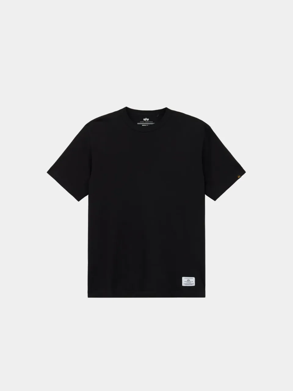 Alpha Industries Short Sleeve Regular Tee tricou negru bumbac