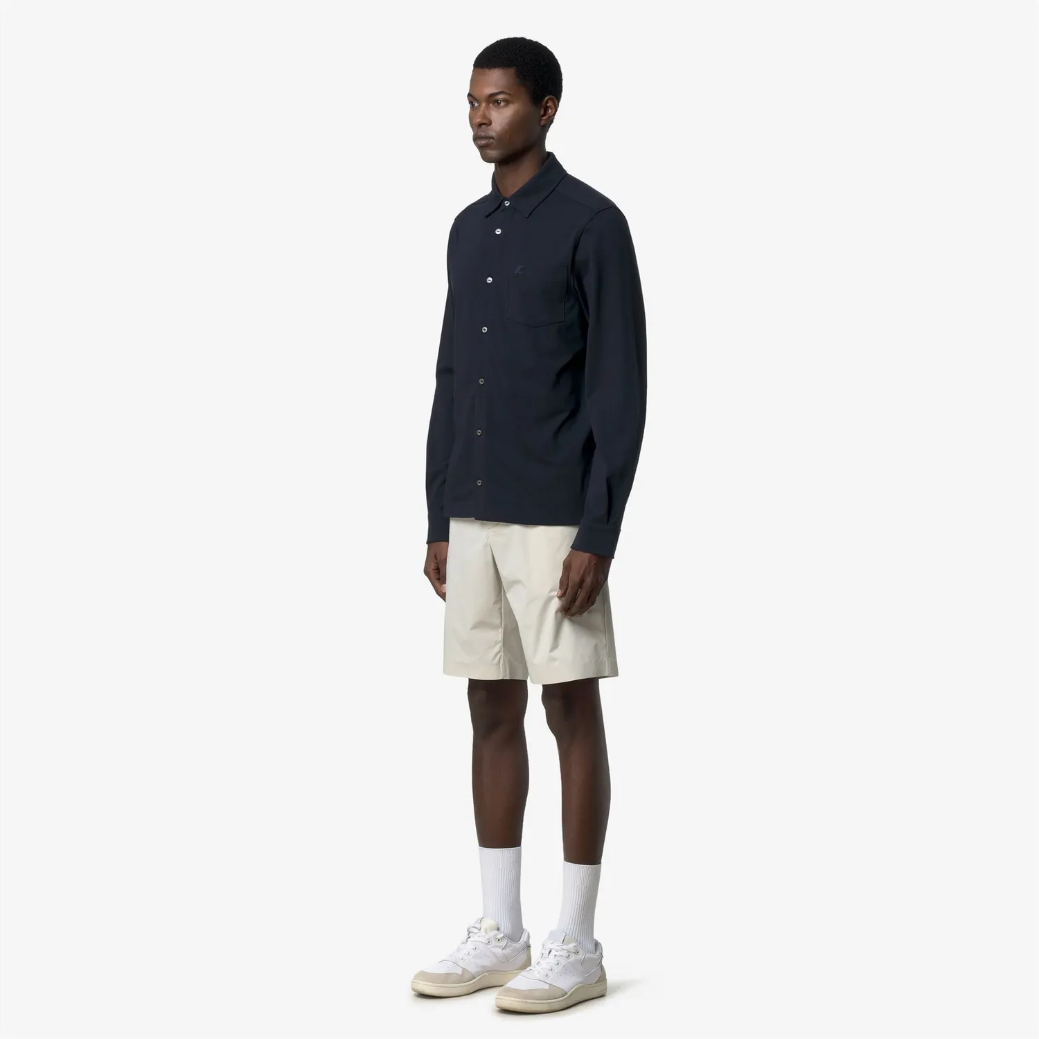 K-Way Vanoux Light Stretch Jersey camasa barbati Blue Depth slim