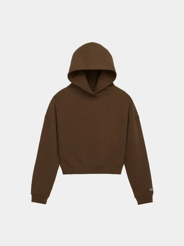 Alpha Industries Essential hanorac cropped dama negru