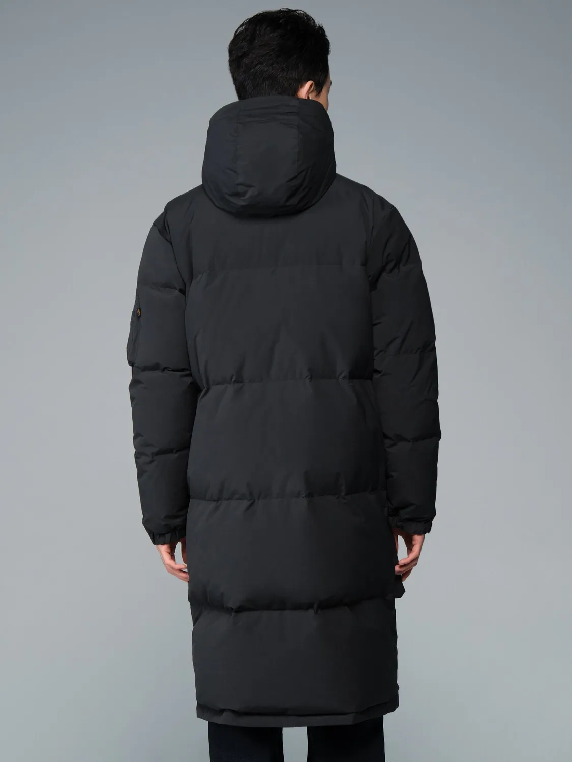 Alpha Industries Carson palton puffer lung negru puf