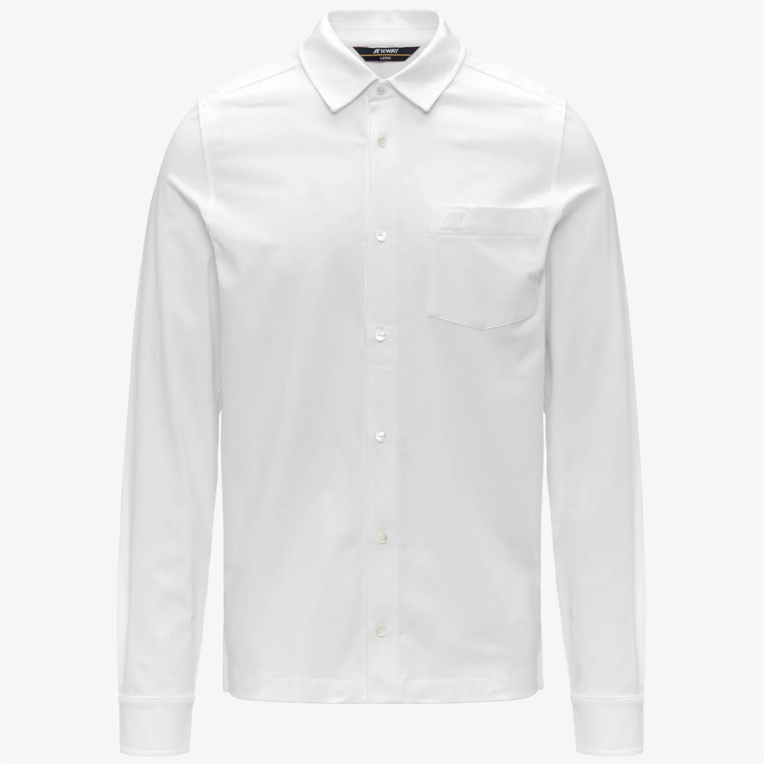 K-Way Vanoux Light Stretch camasa barbati alb