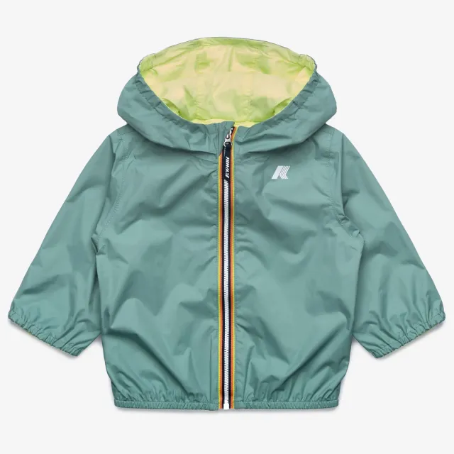 K-Way Jake Plus Double geaca bebe reversibila verde