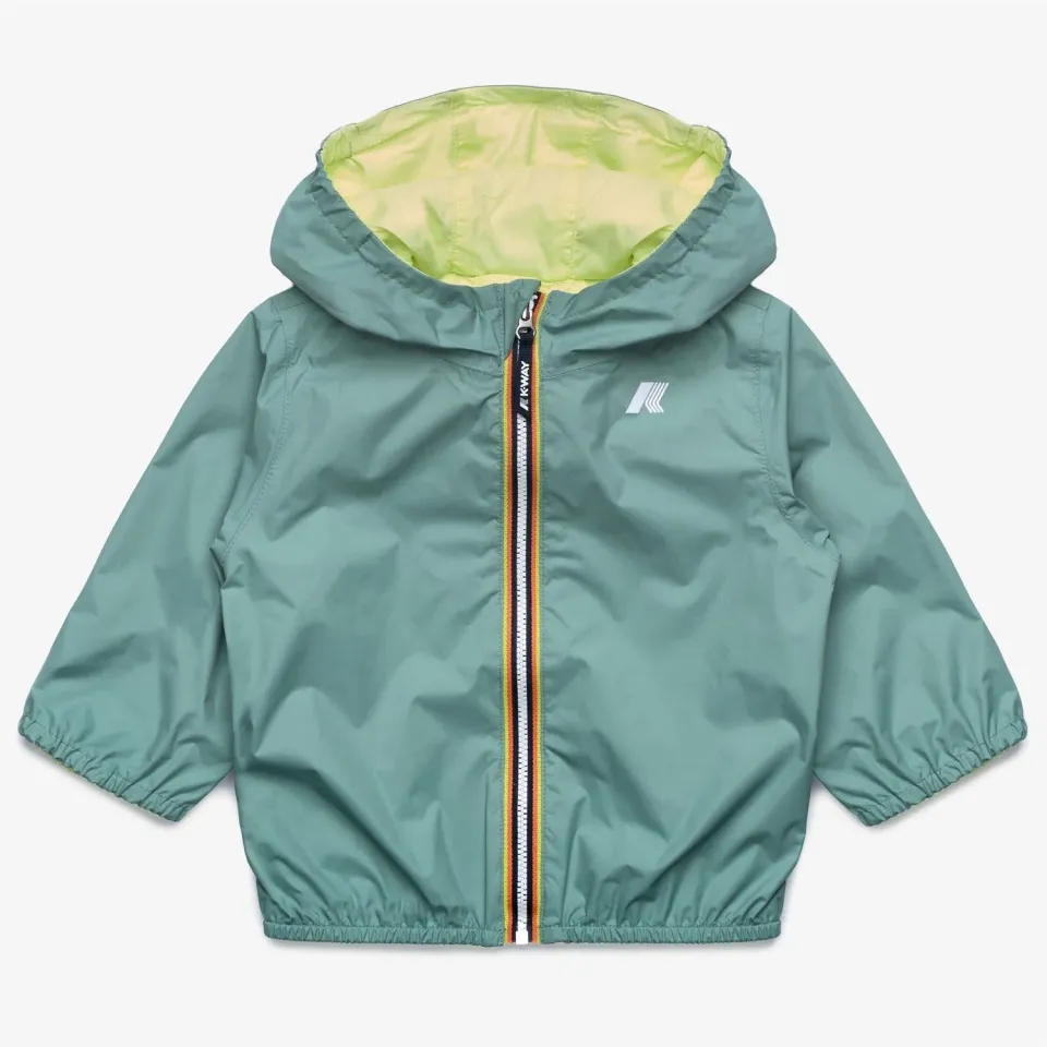 K-Way Jake Plus Double geaca bebe reversibila verde