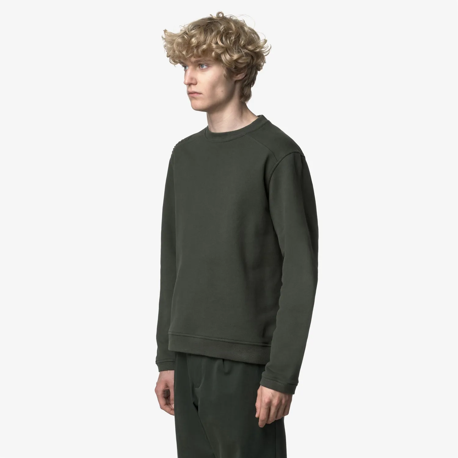 K-Way Perruel Cotton Cashmere hanorac barbati verde bumbac