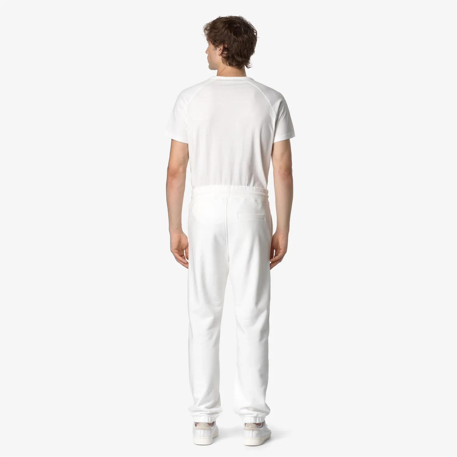 K-Way Mickyel Heavy Fleece pantaloni sport albi caldurosi
