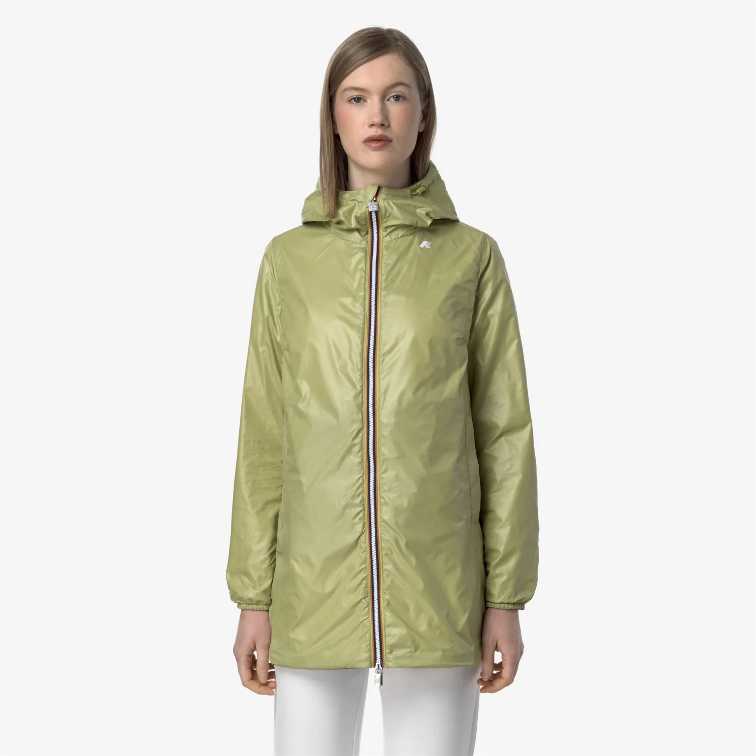K-Way Sophie Plus.2 Double palton dama verde reversibil