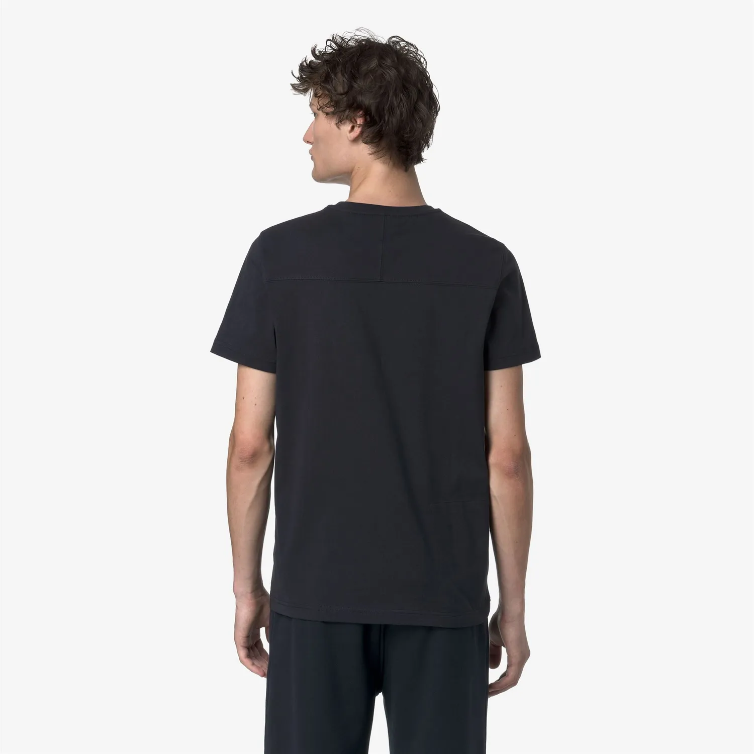 K-Way Leonide tricou unisex albastru bumbac pliabil