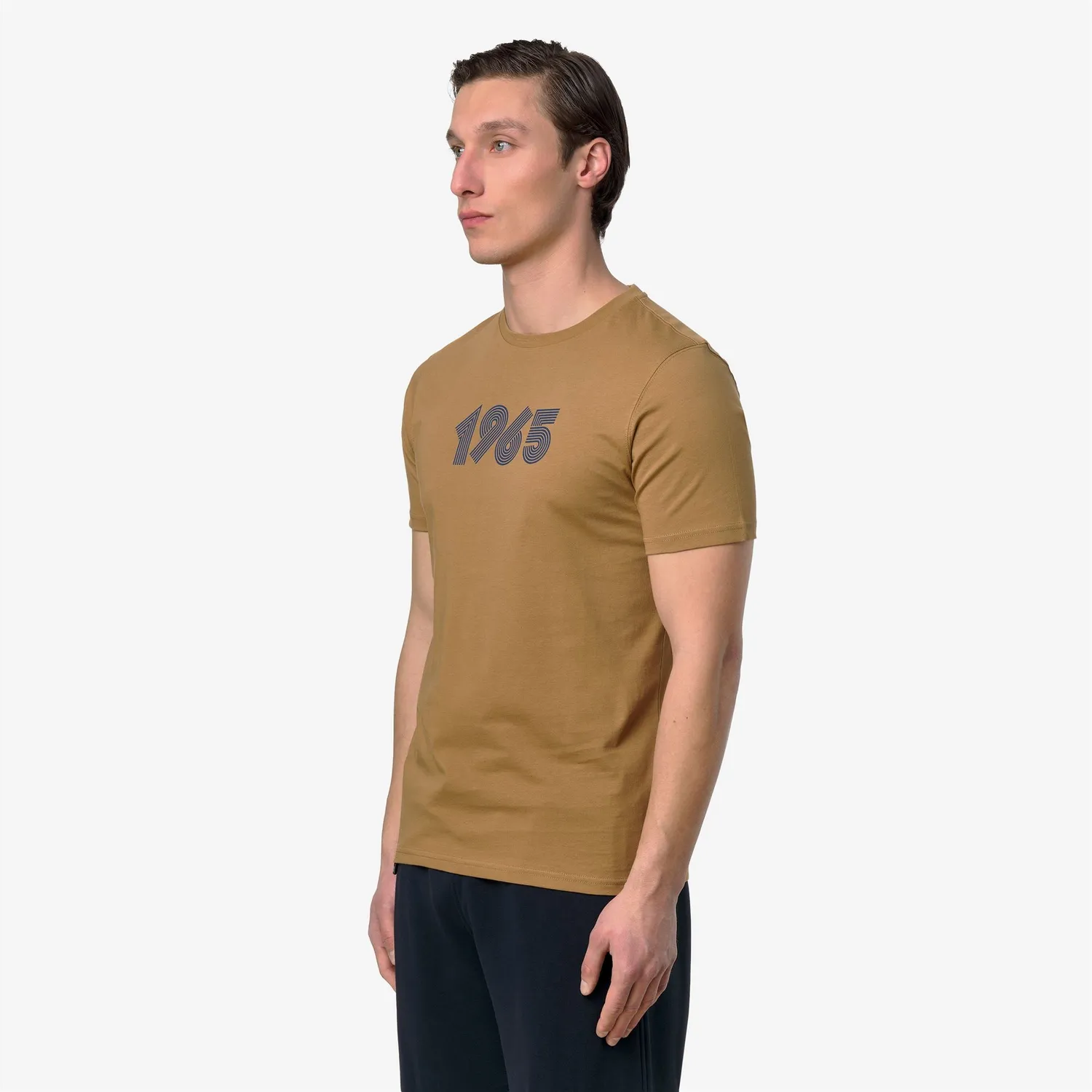 K-Way Leonide 1965 Print tricou unisex maro bumbac
