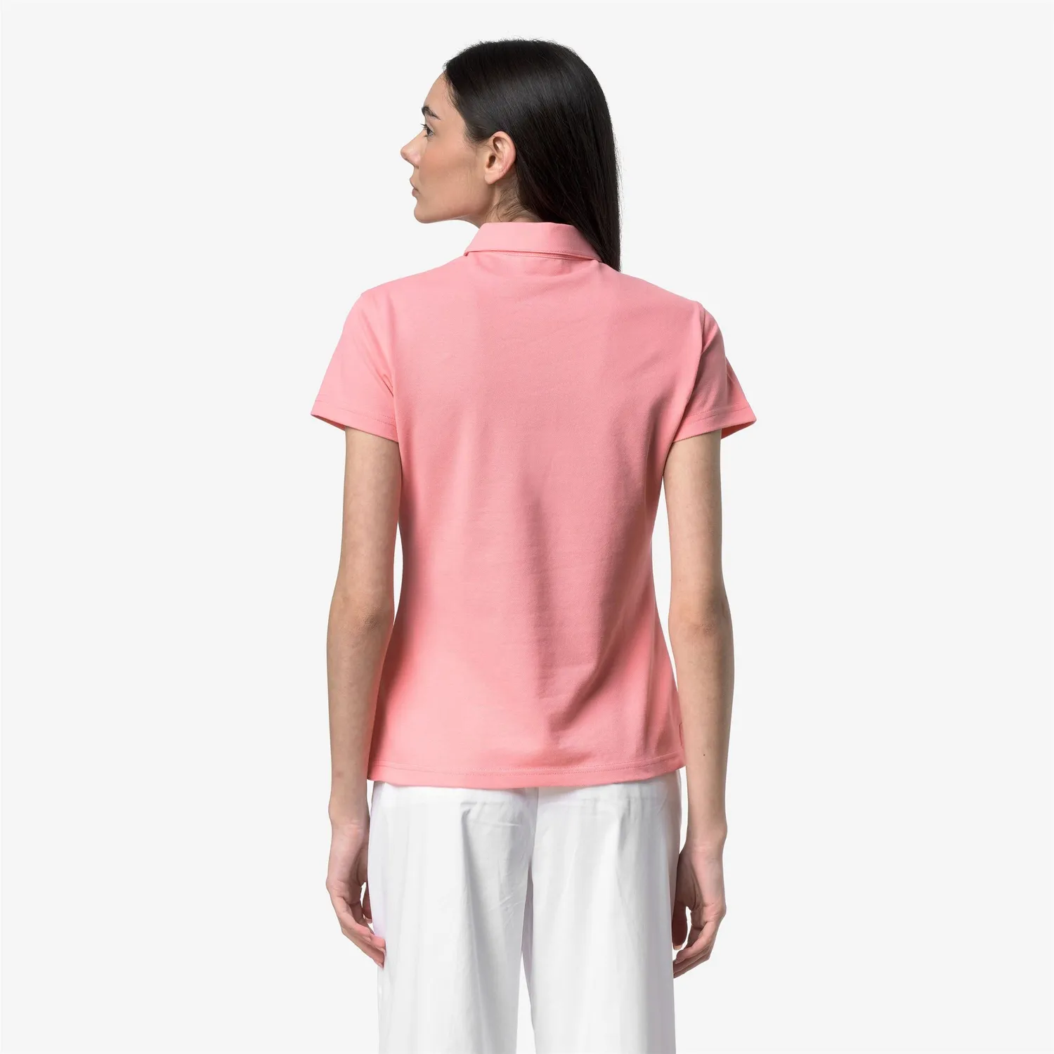 K-Way Amedea Pique Slim polo bumbac roz damă