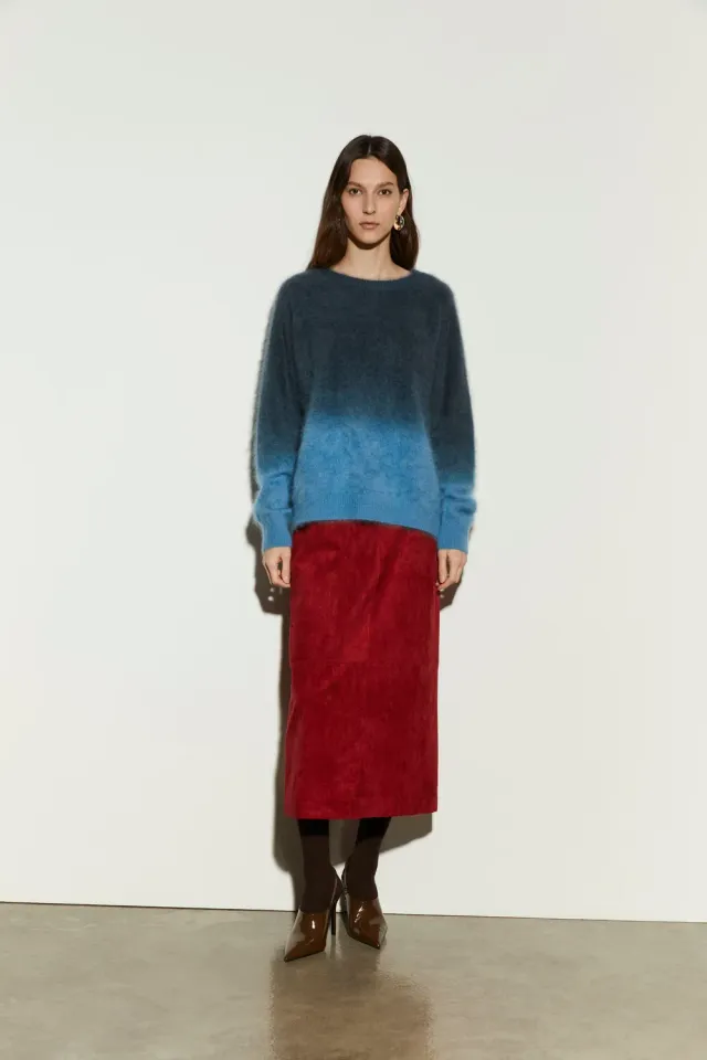 Isabelle Blanche Sweater pulover degrade casmir M