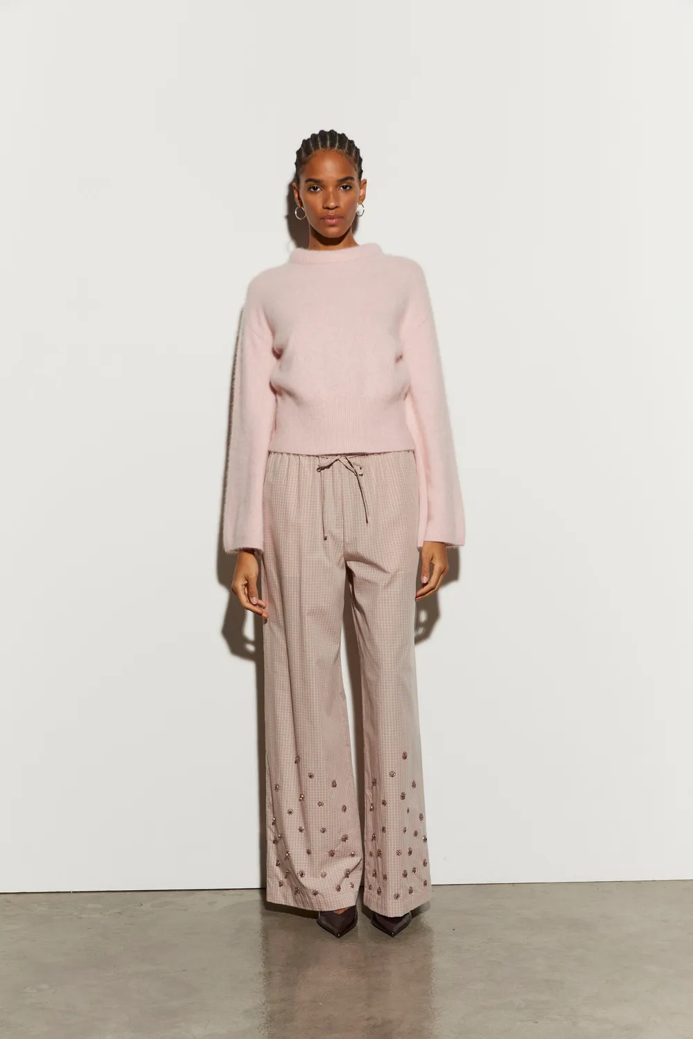 Isabelle Blanche pulover oatmeal blana vulpe