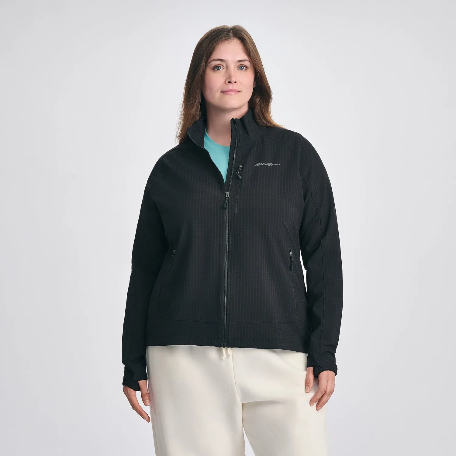 Eddie Bauer Sandstone Backbone Grid geacă softshell vapur