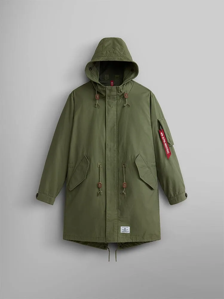 Alpha Industries M-59 Fishtail parka neagra calduroasa