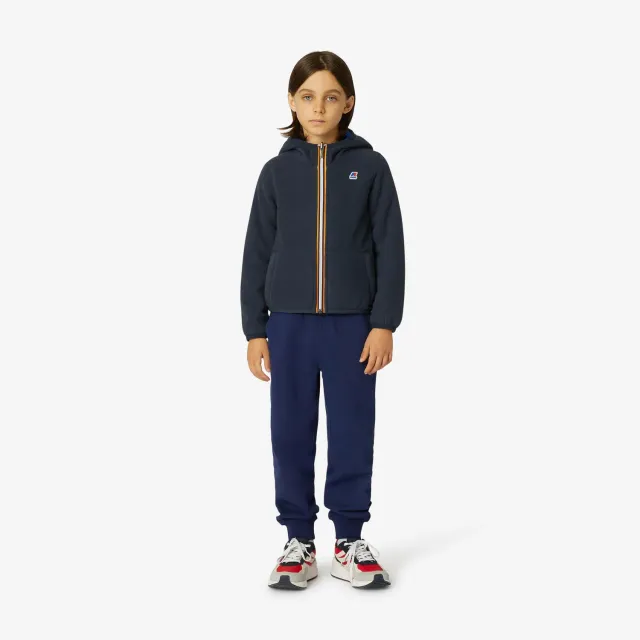 K-Way Jacques Polar Double geaca baieti albastru reversibila
