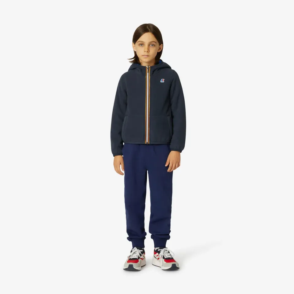 K-Way Jacques Polar Double geaca baieti albastru reversibila