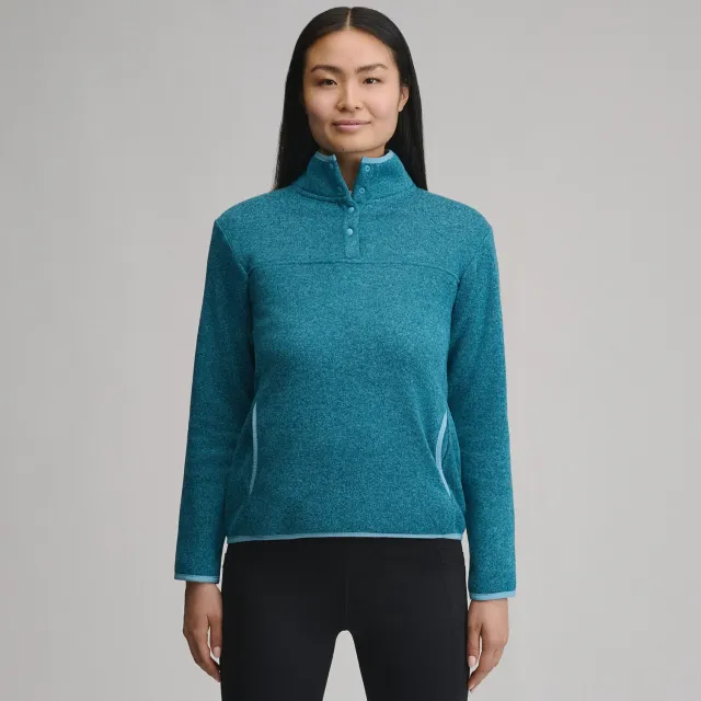 Eddie Bauer Radiator Fleece 2.0 Snap Mock pulover Sea Spray