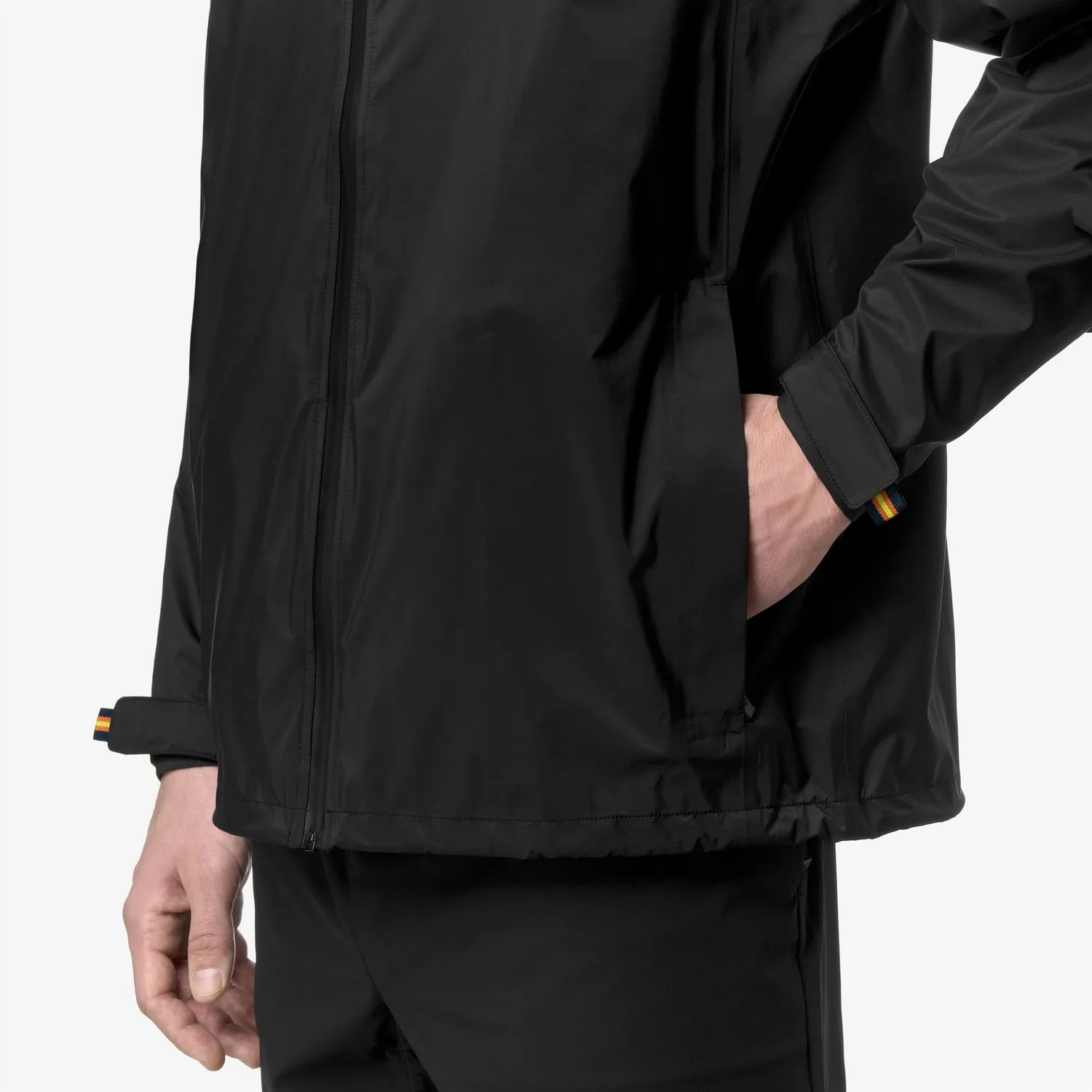 K-Way Charmain Travel geaca unisex negru impermeabila