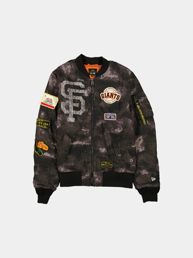 Alpha Industries MA-1 geaca bomber negru camuflaj