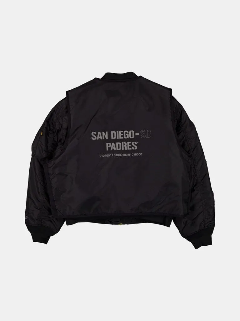 Alpha Industries MA-1 Padres geacă + vestă negru 2 piese