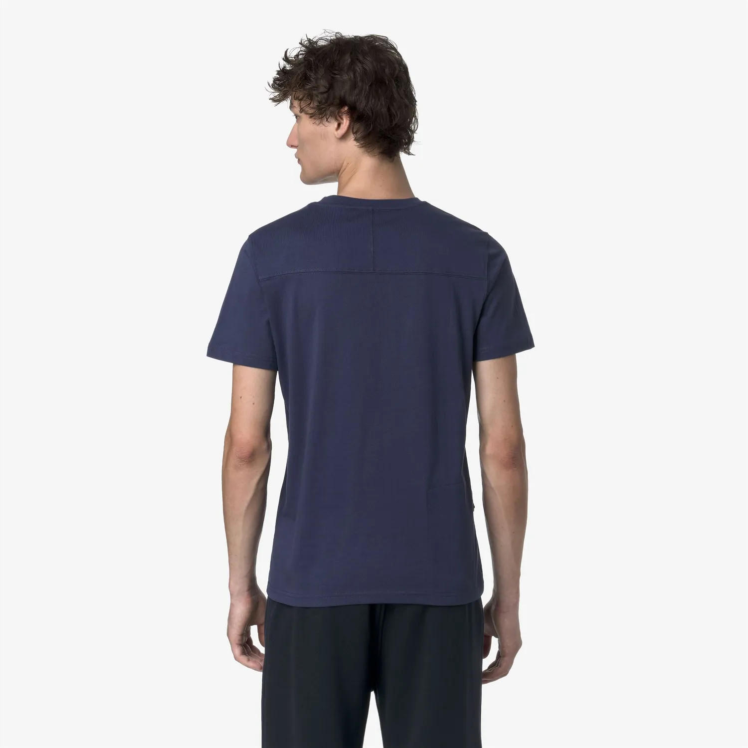 K-Way Leonide tricou unisex albastru bumbac pliabil