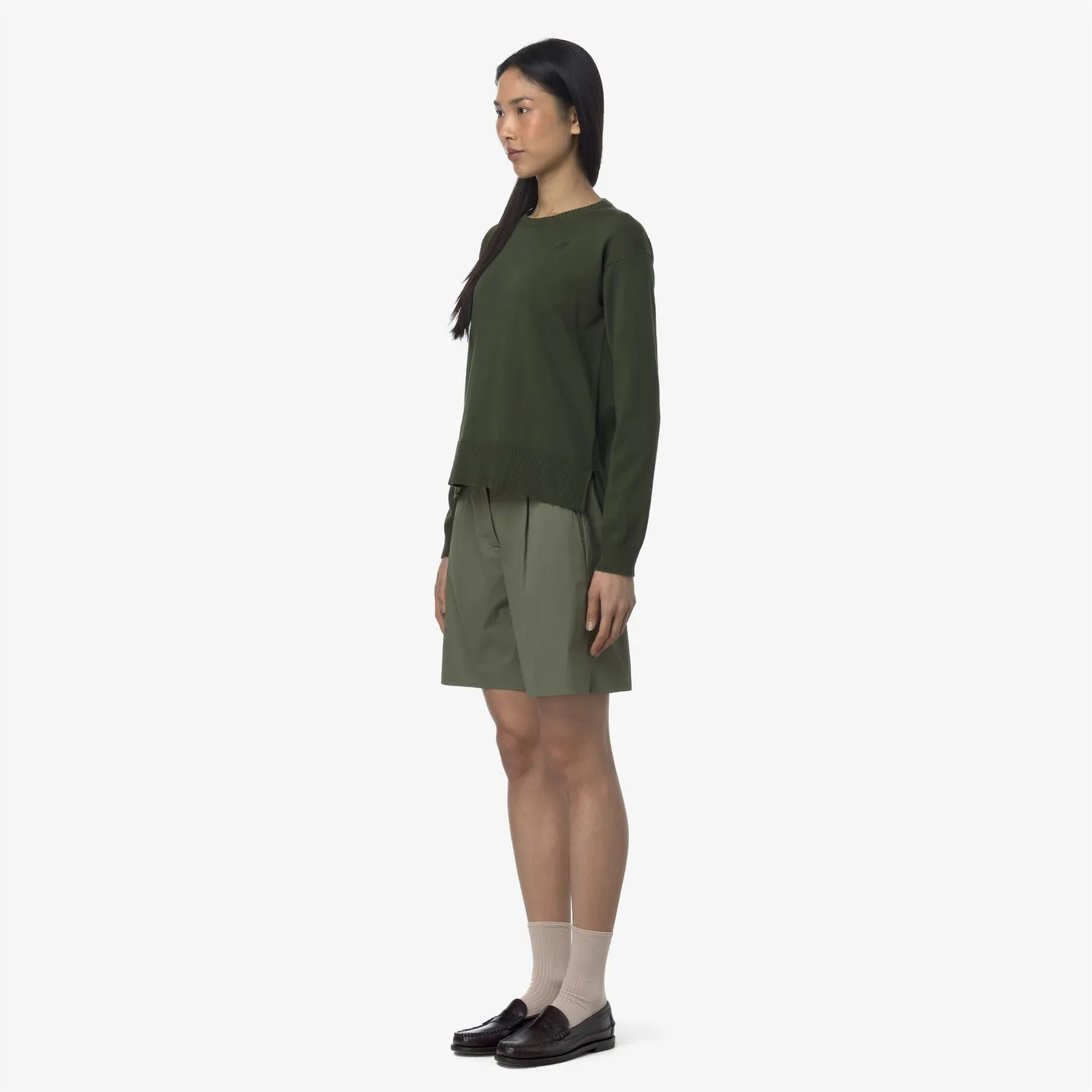 K-Way Nive bermude dama verde lichen stretch