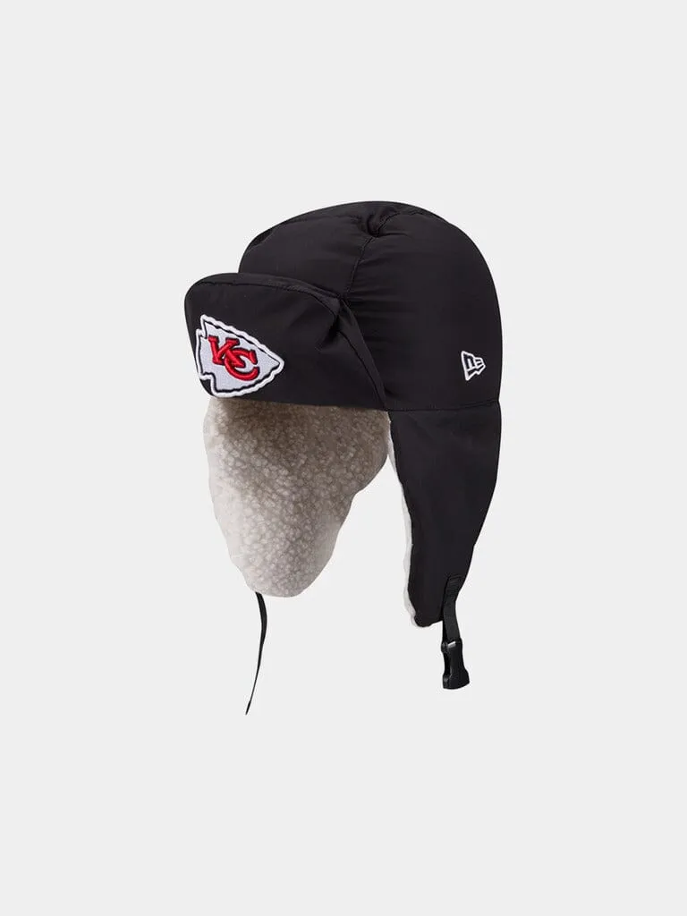 Alpha Industries Kansas City Chiefs Quilted Trapper caciula neagra