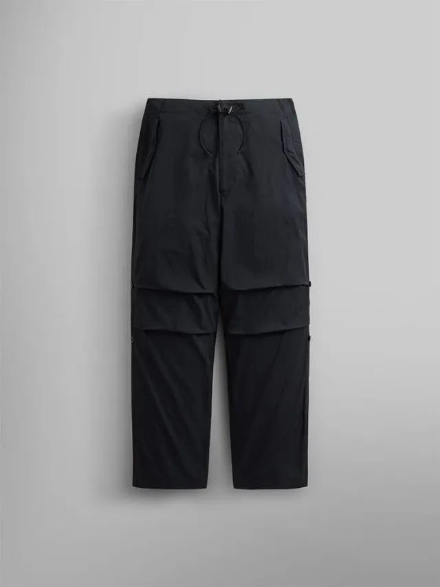 Alpha Industries Lightweight Parachute pantalon negru ripstop