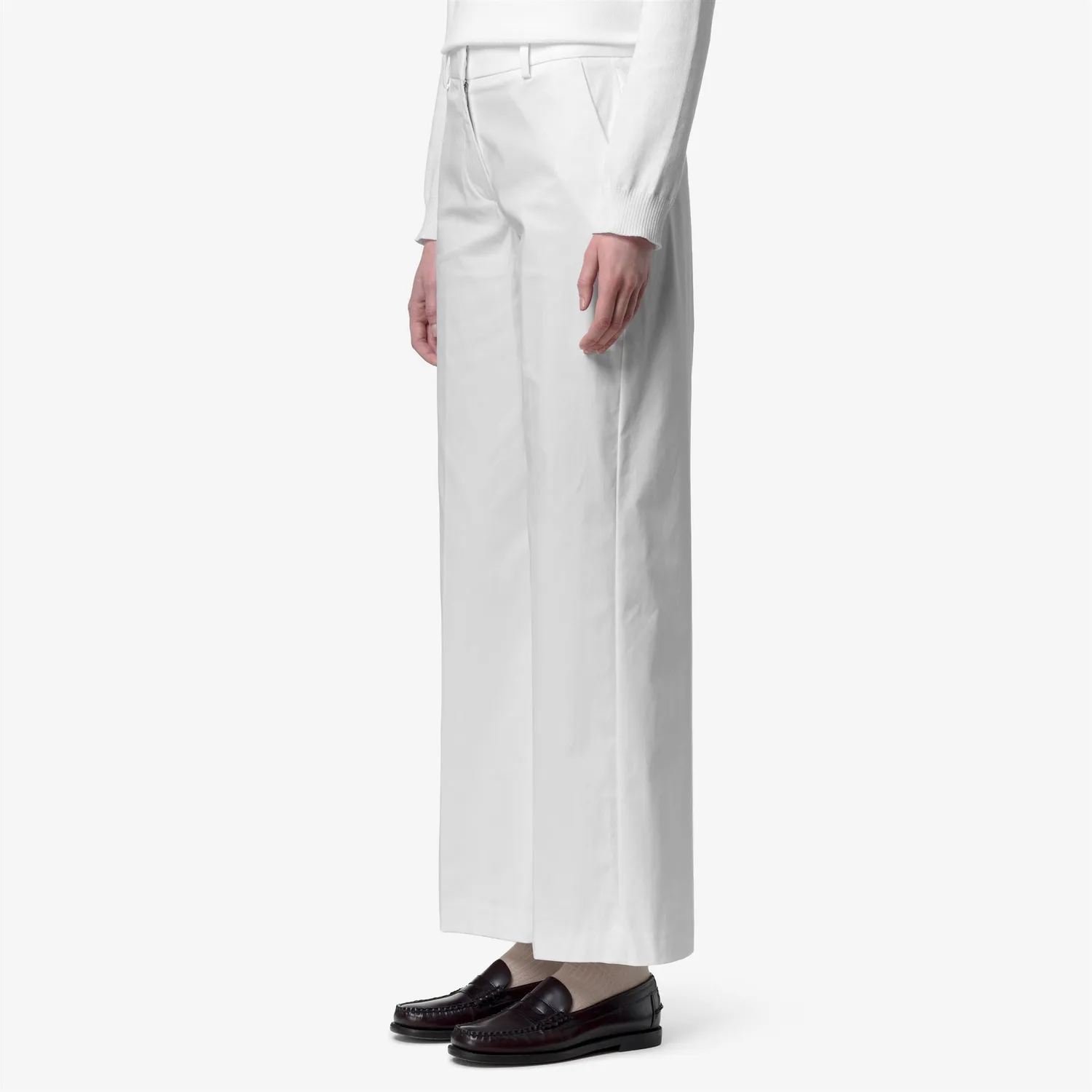 K-Way Tya Twill Tech pantaloni chino dama albi stretch
