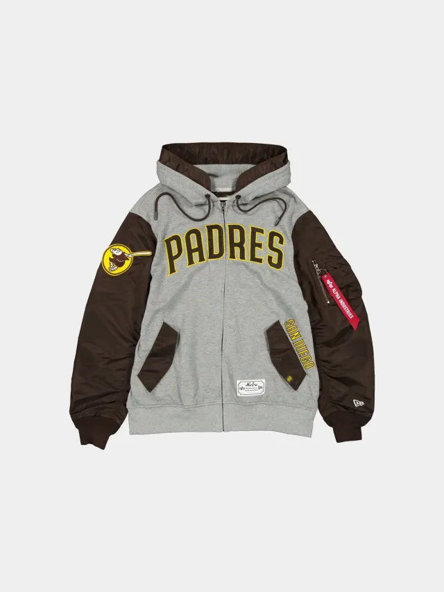 Alpha Industries MA-1 San Diego Padres hanorac maro bumbac