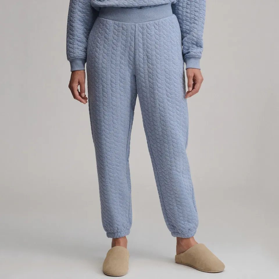 Eddie Bauer Quilted Pants pantaloni dama matlasati gri