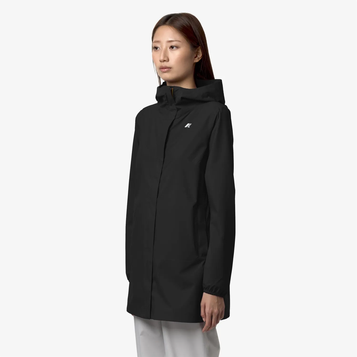 K-Way Sophie Stretch Dot geaca dama negru impermeabila