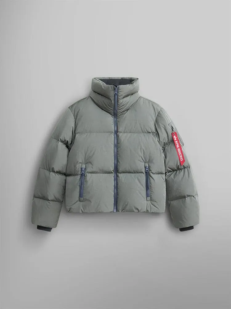 Alpha Industries Sierra parka scurta gri puf dama calduros
