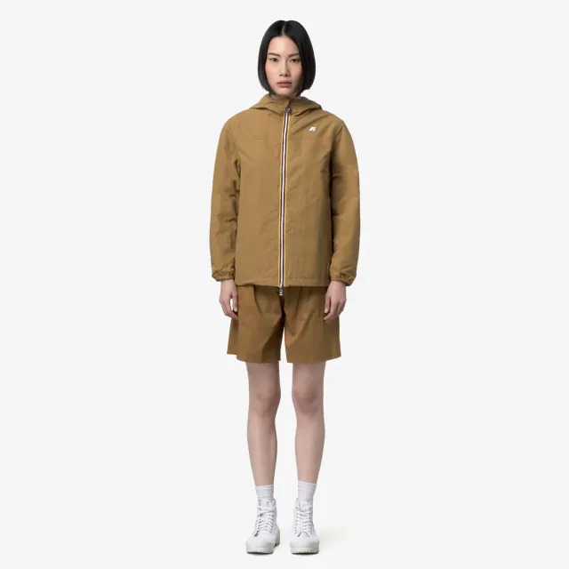 K-Way Jake Cotton Double geacă maro reversibilă