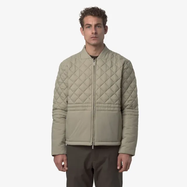 K-Way Bariol Premium Warm geaca verde matlasata