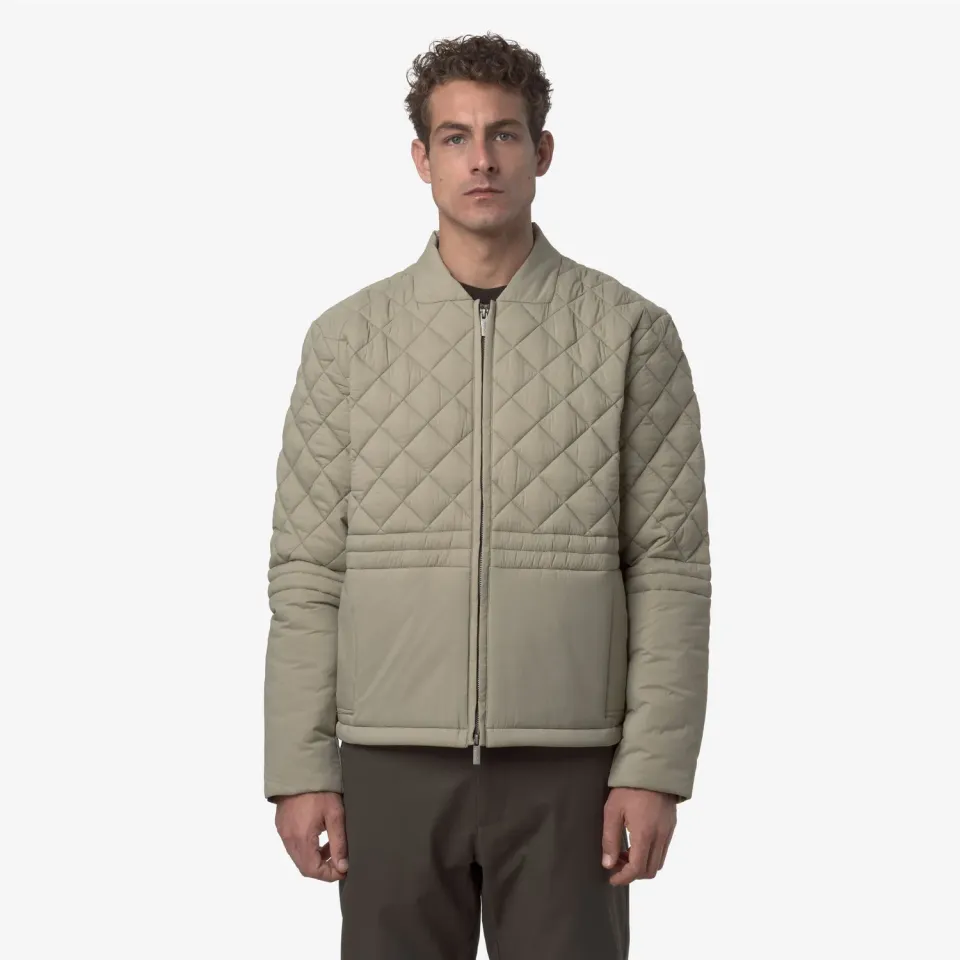 K-Way Bariol Premium Warm geaca verde matlasata