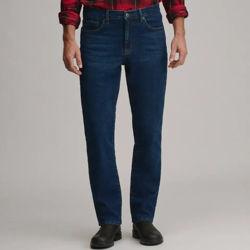 Eddie Bauer Eddie's Flex blugi barbati Pacific Blue flanel