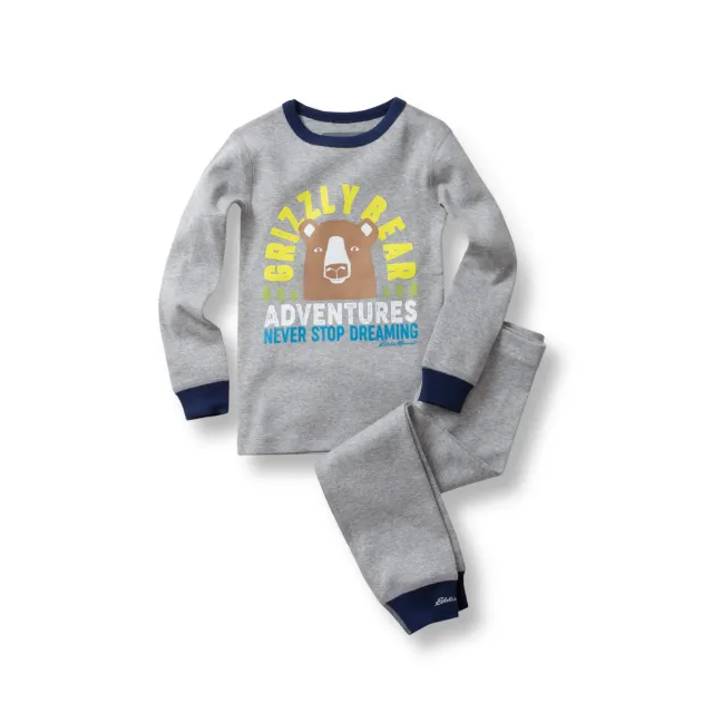 Eddie Bauer Toddler Boys Cotton Sleep Set pijama Grey Heather bumbac