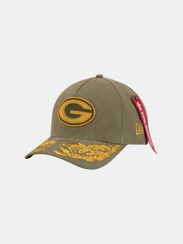 Alpha Industries x New Era 940 șapcă verde Packers