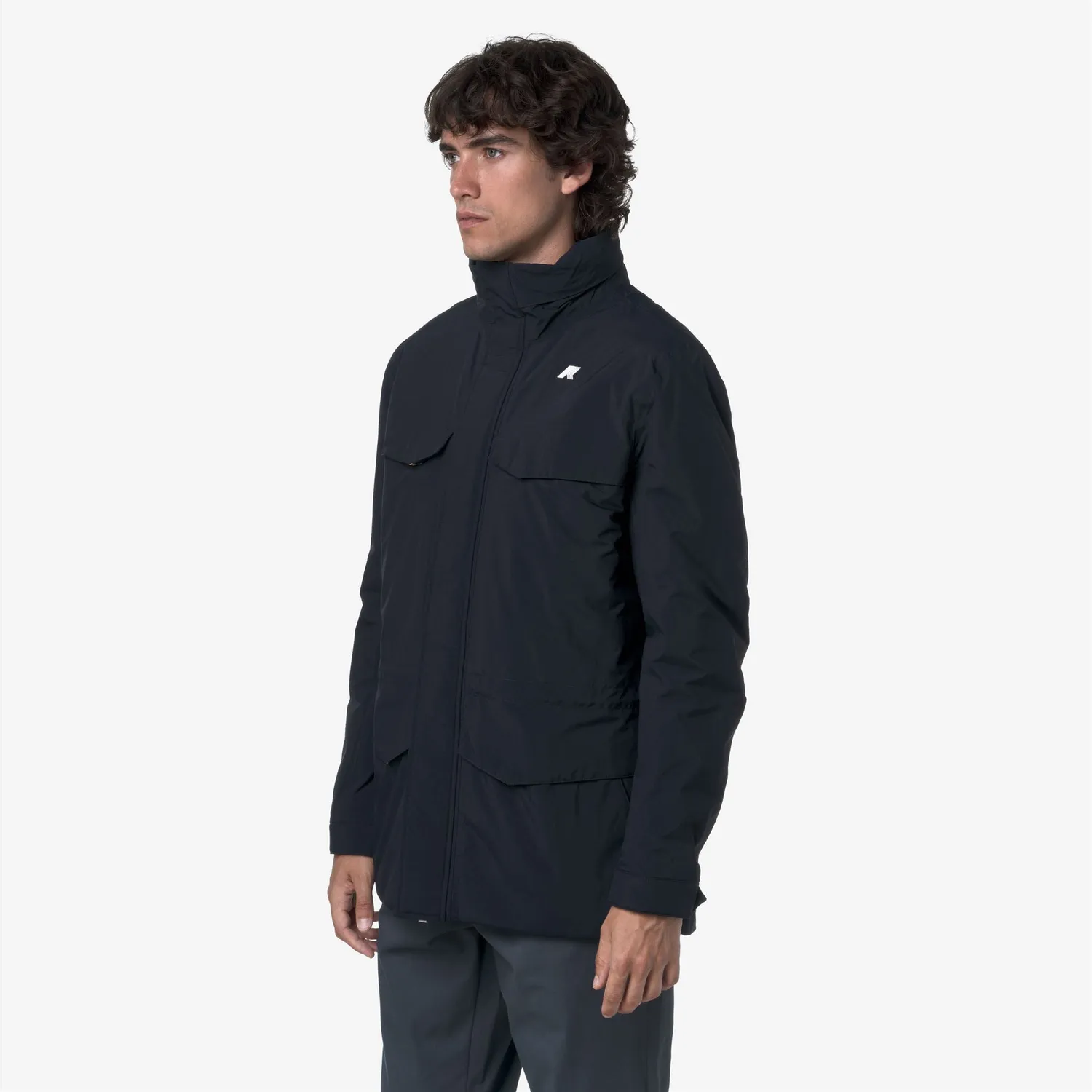 K-Way Manuel Warm Ottoman geaca barbati Blue Depth calduroasa