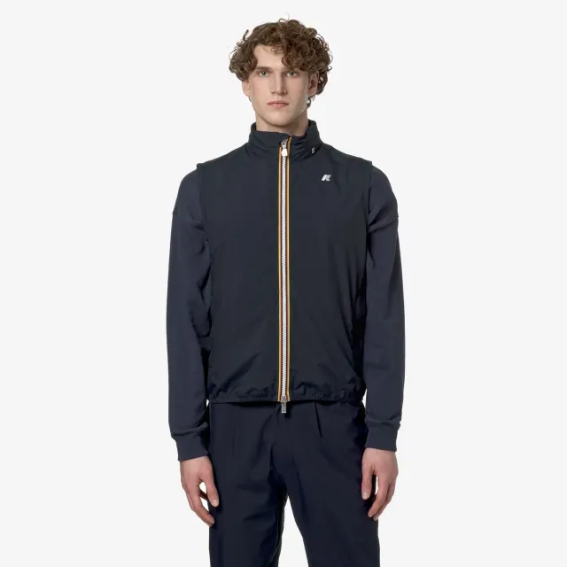 K-Way Valen Stretch Dot vesta albastra impermeabila