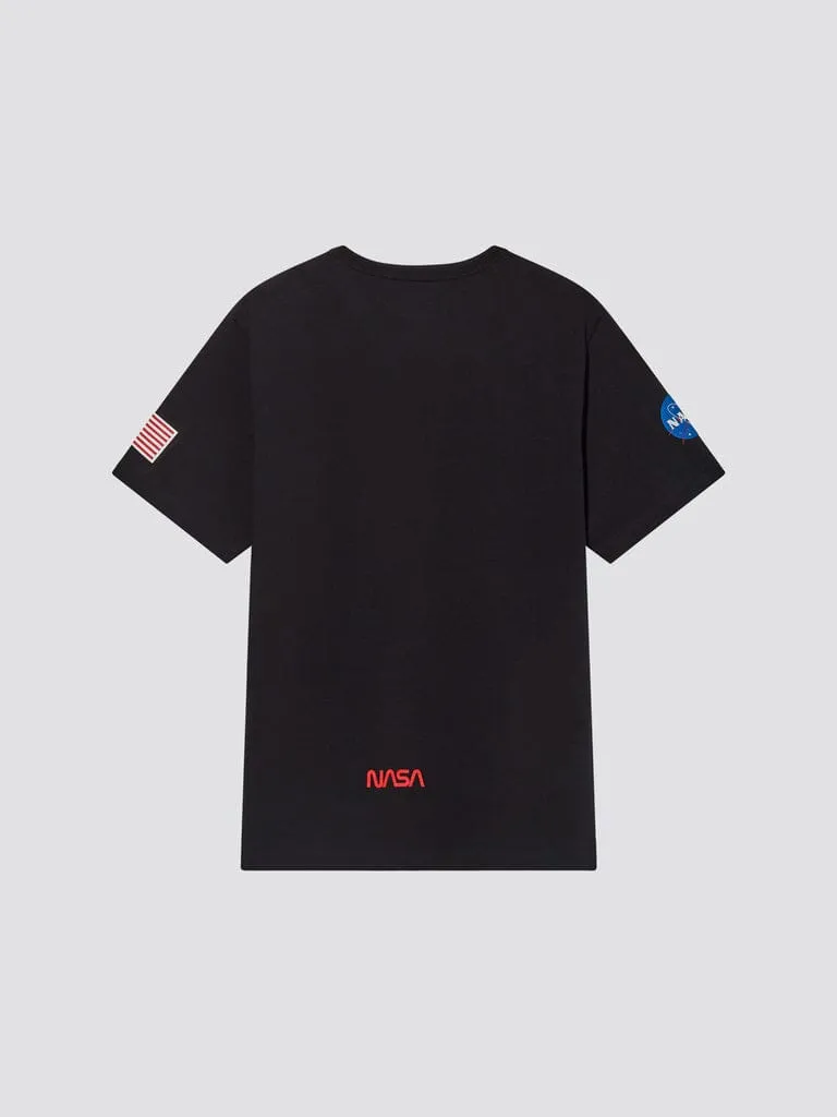 Alpha Industries NASA Worm Logo tricou negru bumbac