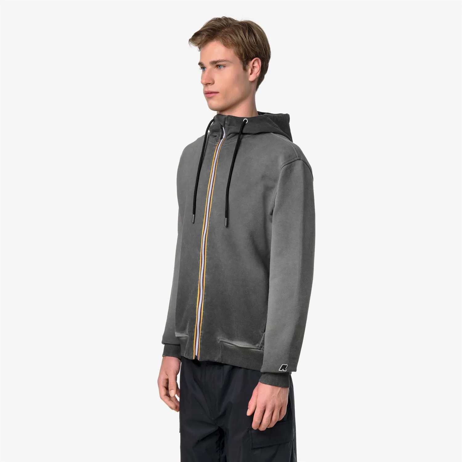 K-Way Action Rainer LF hanorac negru oversize bumbac
