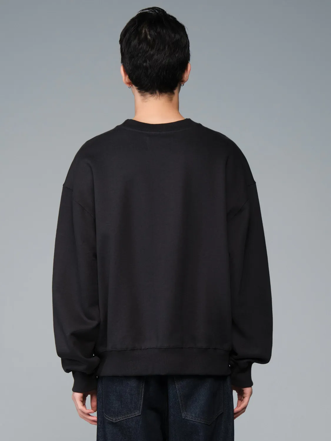 Alpha Industries NASA Galaxy Essential Crew pulover negru bumbac